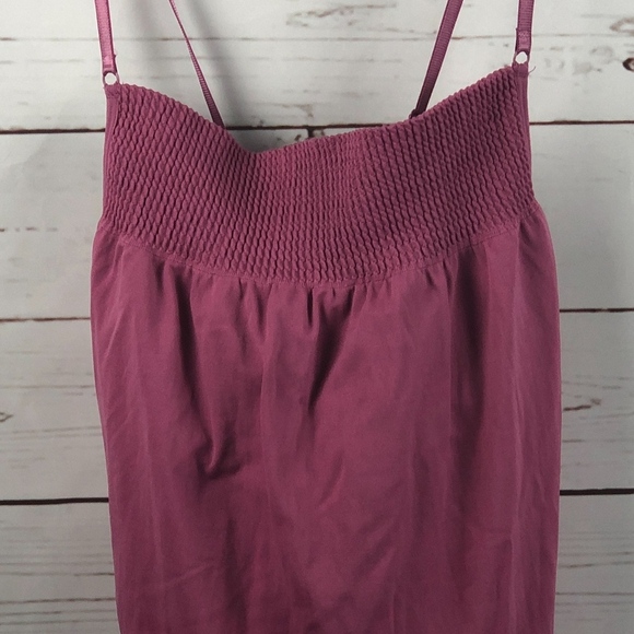 Athleta Pink Smocked Tank M - Picture 1 of 5